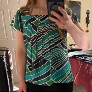 Square Neck flutter sleeve Blouse